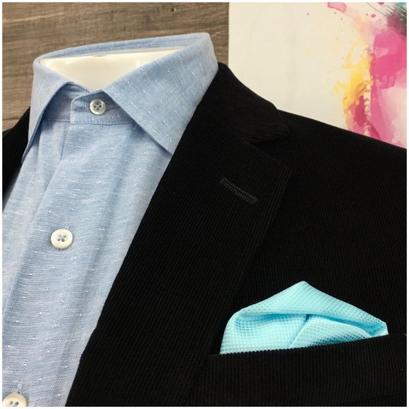 Stafford Mens Blazer Sport Coat Two Button Casual Jacket Size 42L Corduroy Suits - Picture 4 of 13